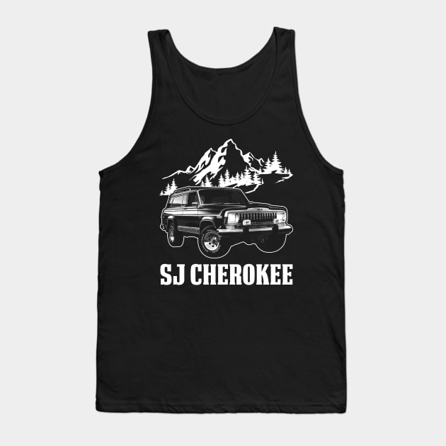 SJ-series Jeep Cherokee jeep car name Tank Top by Madisen Harvey
